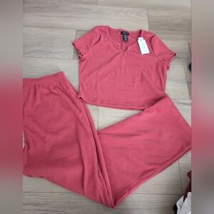 Wide Leg Lounging Set 💗